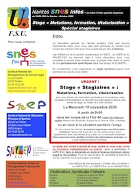 Publication Spéciale Stagiaire rentrée 2020