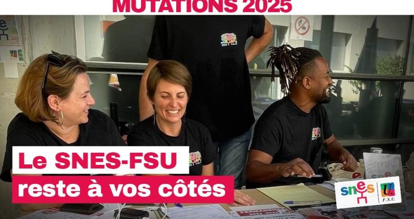 Résultats MOUVEMENT INTER 2025 : contactez le SNES-FSU !